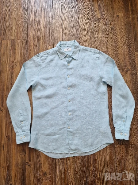 Страхотна мъжка риза UNIQLO размер S , 100% лен , снимка 1