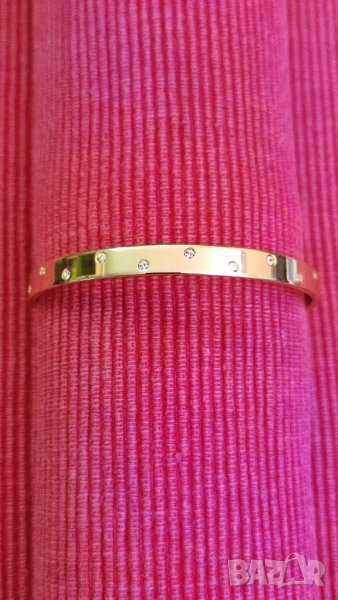 Златна гривна Svarovski с кристали. , снимка 1