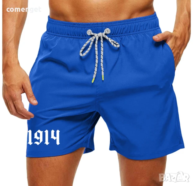 ЛЯТО 2025! Мъжки бански / плувни шорти Левски 1914. Поръчай на отбор по ИЗБОР!, снимка 1