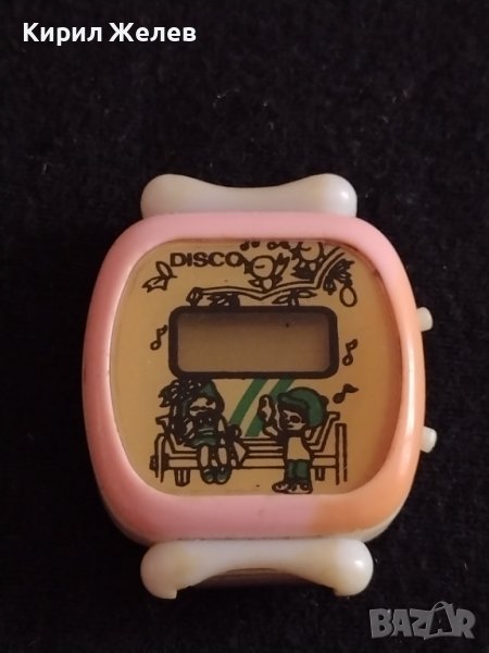 Детски модел електронен часовник рядък колекционерски от соца DISCO уникат - 26803, снимка 1