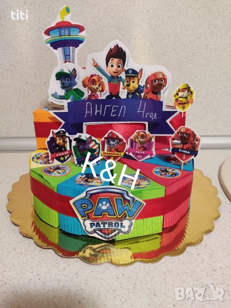 Картонена торта Пес патрул, снимка 1