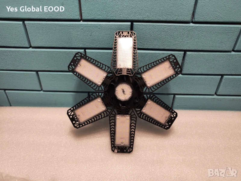 TASINUO 185W LED лампа с 6+1 панели за гаражи и работилници, снимка 1