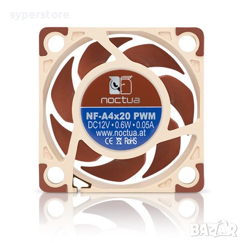 Вентилатор за компютър 40x40x20mm Noctua NF-A4x20-PWM SSO2 Bearing 4-pin PWM 5000RPM 12V, снимка 1