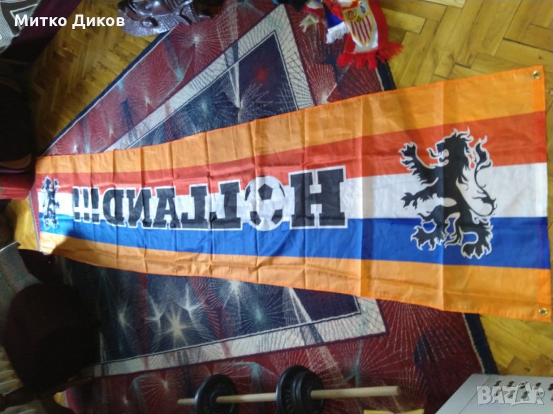 Нидерландия-Холандия футболно знаме голямо, снимка 1