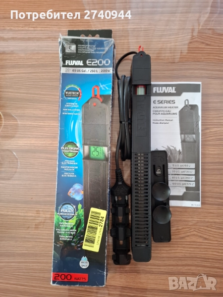 Нагревател  Fluval E200, снимка 1