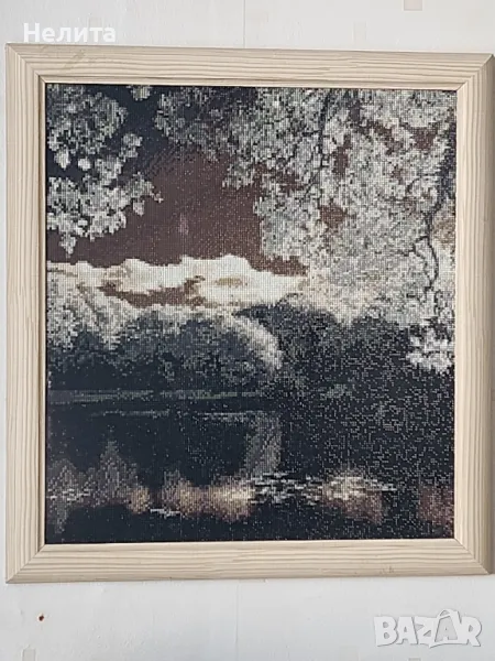 гоблен лепен с кристалчета, снимка 1