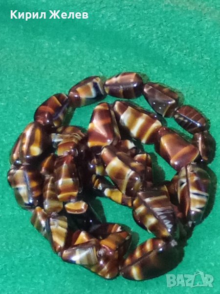 НАТУРАЛЕН ЯСПИС СТАРО КОЛИЕ СКЪПОЦЕНЕН КАМЪК 6390, снимка 1