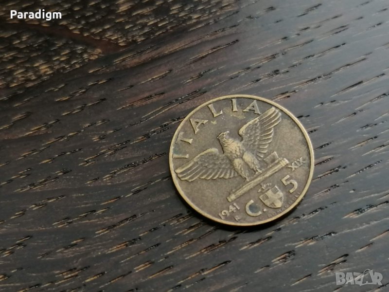 Монета - Италия - 5 чентесими | 1941г., снимка 1