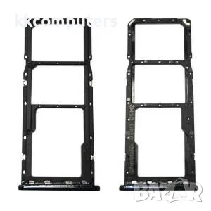 SIM / MicroSD държач /Графит/ за Samsung A7 (2018) A750 Баркод : 114386, снимка 1