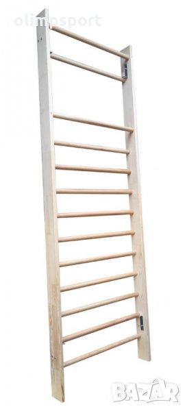 Шведска стена нова, изработена от клинозъбно слепен иглолистен материал без чепове за страниците и б, снимка 1