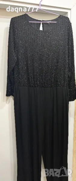 Колекция  VIVENTY  BERND DERGER  Черен дамски гащеризон с дълъг ръкав, снимка 1