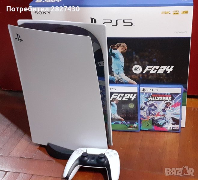 Playstation 5 с Гаранция и 2 игри, снимка 1