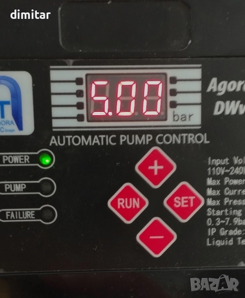 Пресостат воден Agora tec DWv18, снимка 1