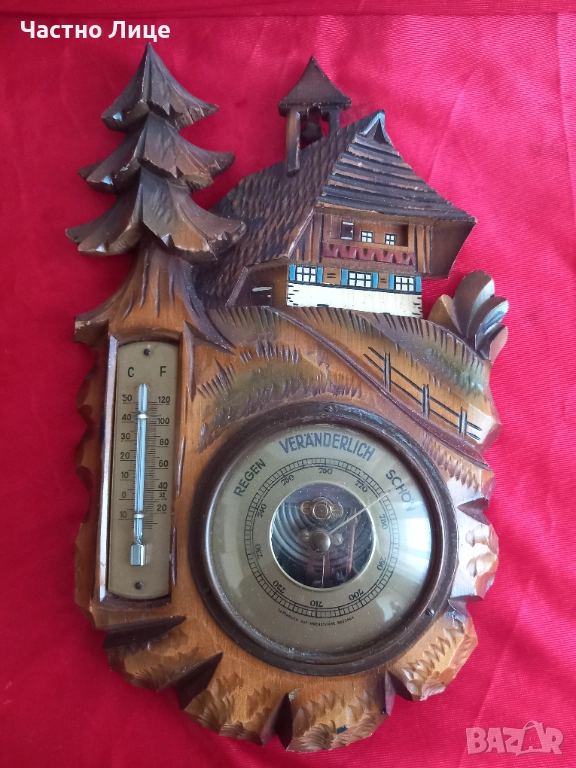 ШВАРЦВАЛД Стар Немски Барометър , снимка 1