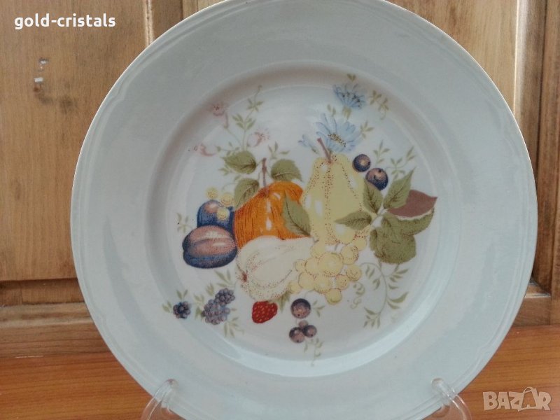 Стар български порцелан плато чиния, снимка 1