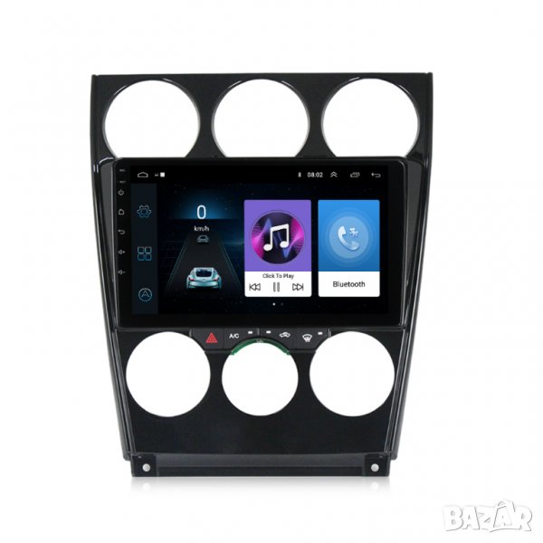 Мултимедия, за MAZDA 6, Двоен дин, Навигация, МАЗДА 6, дисплей 2 Дин, плеър 9“ екран, Android, MP3, снимка 1