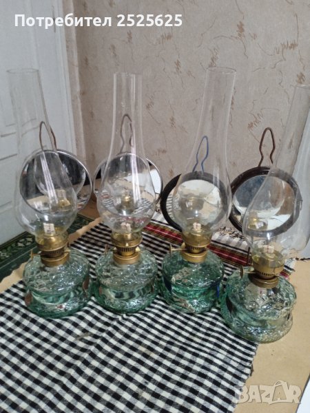 Старинни газени лампи - 4 броя, снимка 1