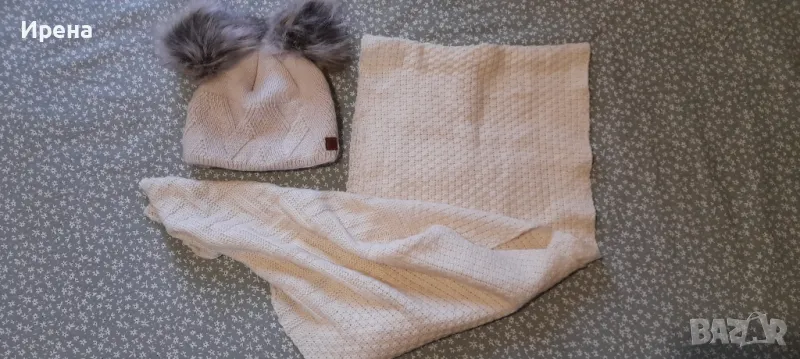 Нов комплект шал и шапка, снимка 1