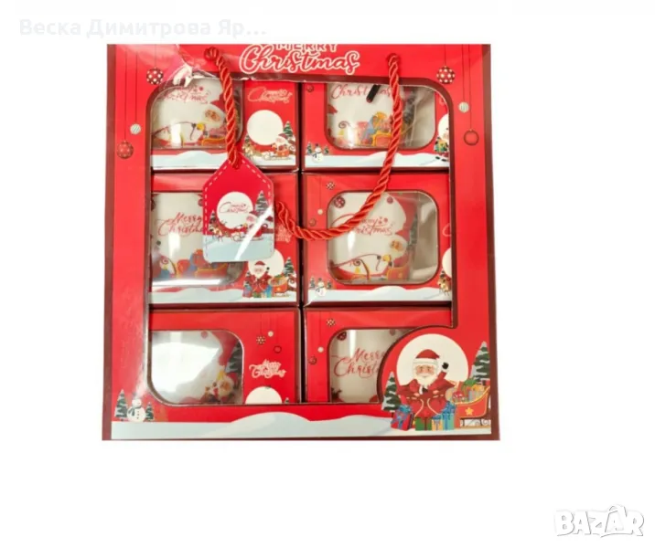 Порцеланова коледна чаша, снимка 1