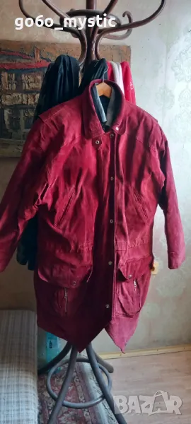 Зимно дълго яке от велур марка Front line ( 46 размер : L,XL) . Ще добавя някои неща към него . , снимка 1