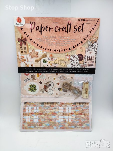 Декорация за картички paper craft set Крафт материали, снимка 1