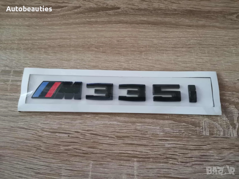 BMW М335i черен мат емблема, снимка 1