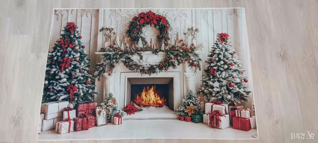 коледен декор височина 1м, ширина 1,5м , снимка 1
