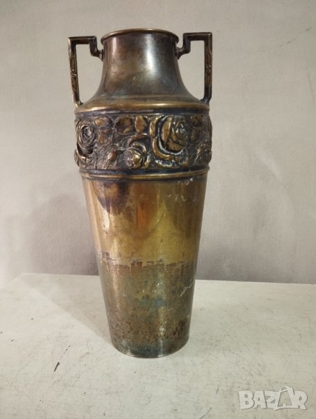 месингова ваза арт деко, снимка 1
