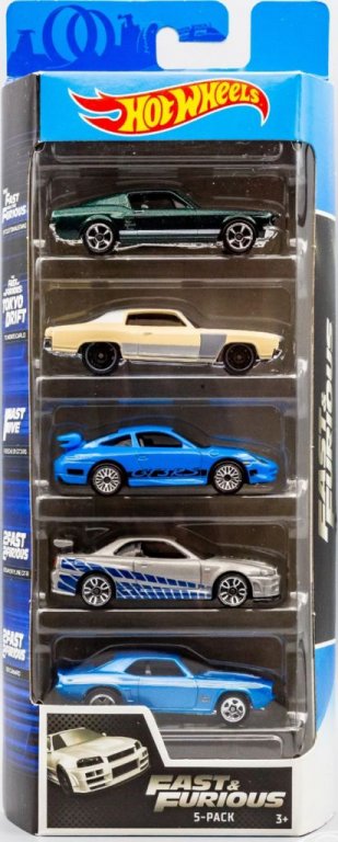 Hot Wheels Fast & Furious シビック他5台 HOT WHEELS Uzun Kart Fast & Furious Racing Course 5'li Set – Civic