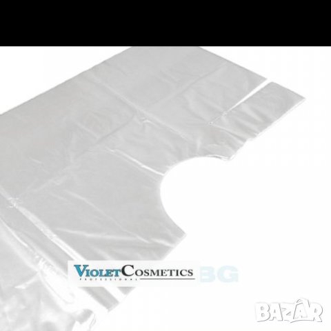 Найлонови перелини с връзки -LDPE - плътни - бели - 30бр./пак.