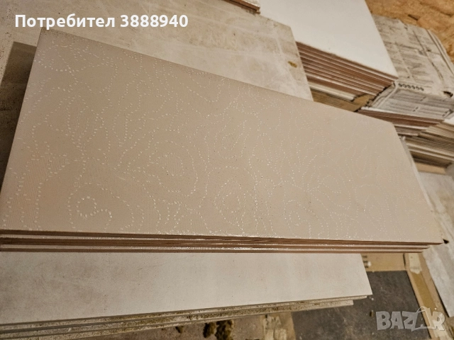 Плочки фаянс за баня - флорални, снимка 2 - Гранитогрес и плочки - 52387359