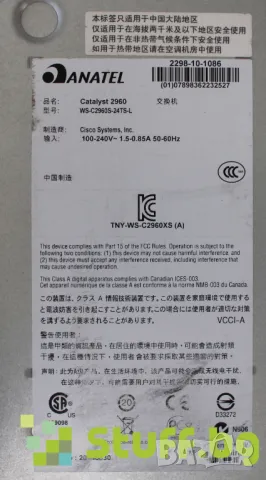 Суич Cisco  Catalyst 2960S, снимка 4 - Суичове - 50064968