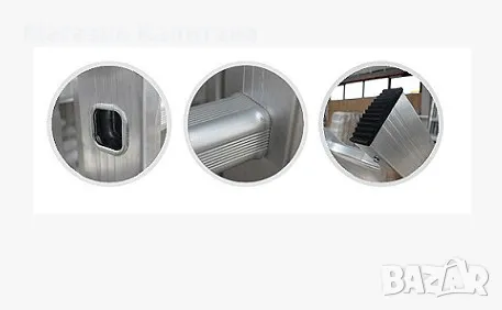 Двураменна алуминиева стълба 2х10, 2х11 стъпала Арон България, снимка 3 - Други машини и части - 49860145