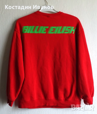 Billie Eilish H&M дамски суичър широк размер M Били Айлиш, снимка 3 - Суичъри - 51952118