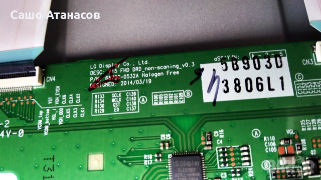 LG 43LK6100PLB със счупена матрица , LGP43T-18F1 , EAX67703503(1.1) , 6870C-0532A , TWCM-K305D, снимка 11 - Части и Платки - 27835966