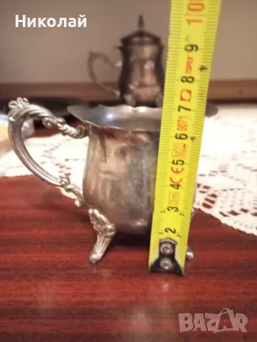Красиви метални чайник , захарница и кана , снимка 14 - Антикварни и старинни предмети - 46902253