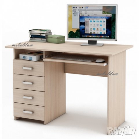 Бюро 110см. с 4 чекмеджета и клавиатура(код-1179), снимка 5 - Бюра - 28550716