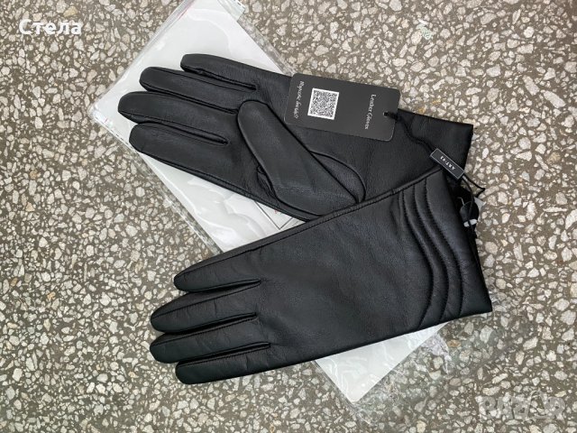 Дамски кожени ръкавици, нови, с етикет, снимка 1 - Ръкавици - 35254559