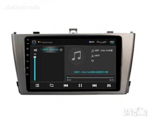 TOYOTA AVENSIS Т27 2009-2015 - 9'' Андроид Навигация, 9108, снимка 4 - Аксесоари и консумативи - 30931554