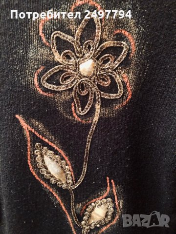 Дамски плетен пуловер, снимка 2 - Блузи с дълъг ръкав и пуловери - 27231669