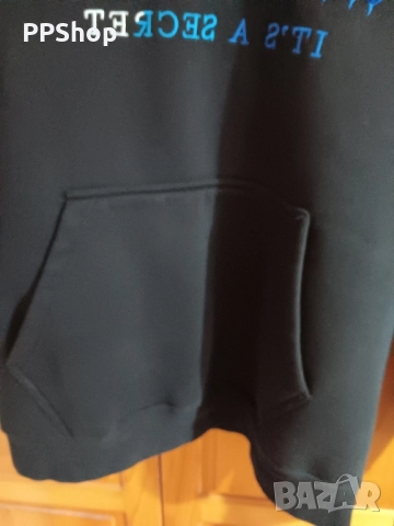 Мъжки стилен суитшърт ватиран XL размер с качулка, снимка 4 - Спортни дрехи, екипи - 52147730