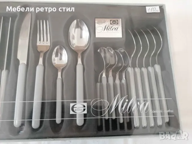 Това е изключително стилен комплект прибори за хранене Milva с отличителен дизайн., снимка 3 - Прибори за хранене, готвене и сервиране - 50376757
