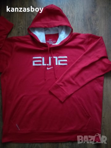  NIKE ELITE PERFORMANCE HOODY - страхотно мъжко горнище 3ХЛ, снимка 4 - Спортни дрехи, екипи - 35469118