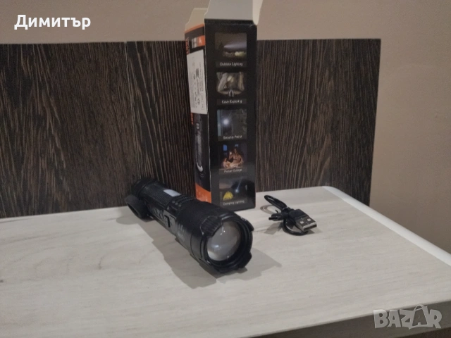 Супер мощен LED фенер – компактен и надежден !!!, снимка 3 - Лед осветление - 53286835