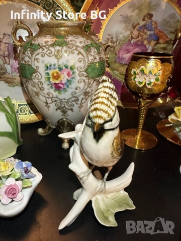 🐦✨ Karl Ens Germany – “Гребенат синигер” от 1951 г. ✨🐦, снимка 2 - Антикварни и старинни предмети - 53464932