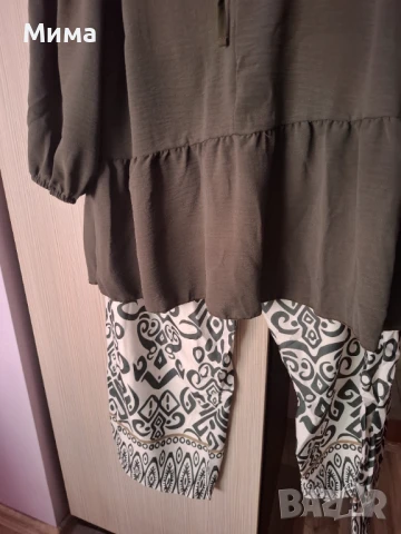 Сет от блуза и панталони в зелен цвят, снимка 2 - Блузи - 51250685