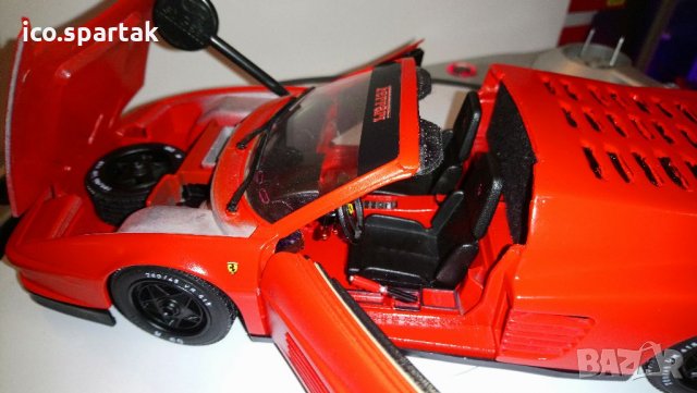 Ferrari 1:18 Testarossa spider 84 , снимка 11 - Колекции - 32389522