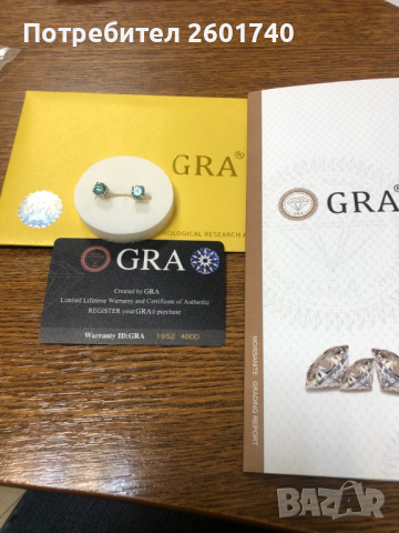 Сребърни обици с Мойсанит (Диамант) брилянт Два Карата!!!