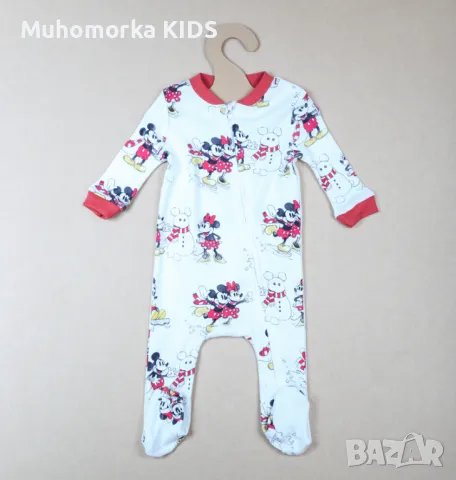 бебешка пижама / гащеризон Pottery barn Kids 50 0-3 56 62 3-6 68 6-9 74 9-12 80 12-18 86 18-24, снимка 4 - Бебешки гащеризони - 48138780