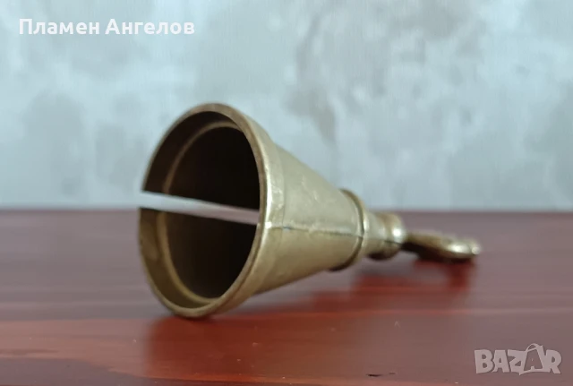 Античен месингов(бронзов) гасач на свещи. , снимка 4 - Антикварни и старинни предмети - 51168124